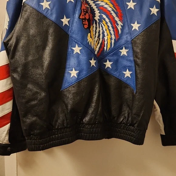 Native in USA Leather Jacket XL